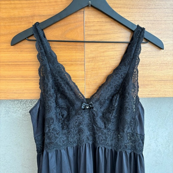 Vintage Shadowline Intimates Set Robe Lace & Dress Nightgown, Size L - Picture 11 of 15